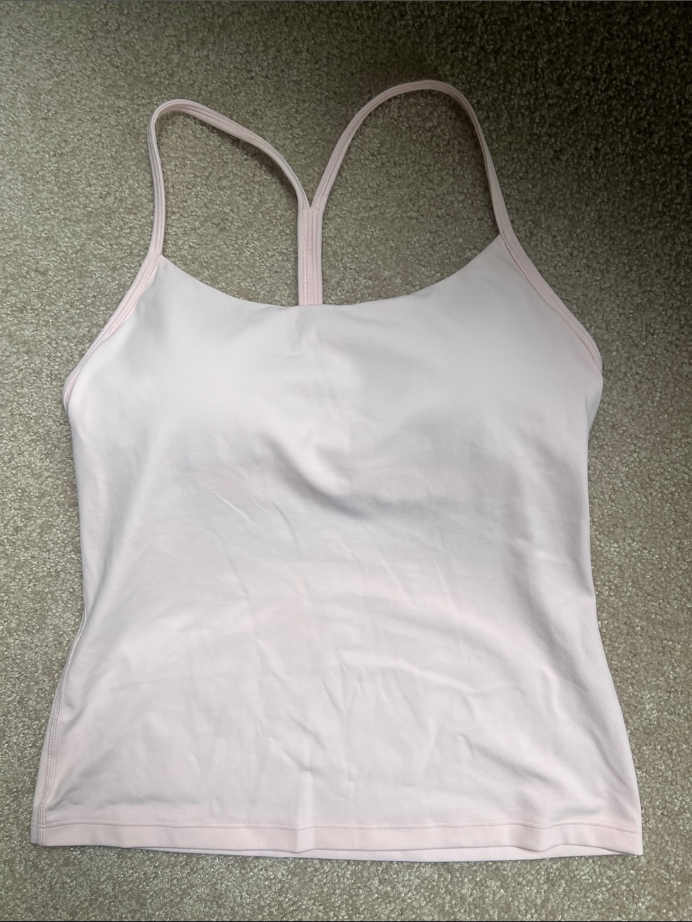 Like New! Lululemon Flow Y Tank top pink size Medium